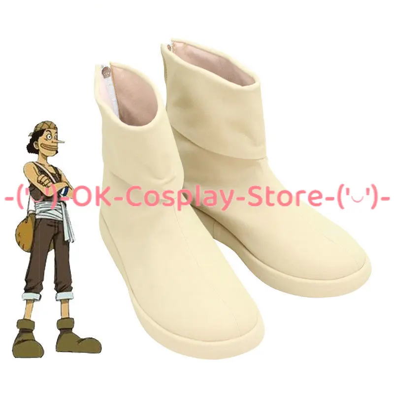 

Usopp Cosplay Shoes Halloween Carnival Boots Cosplay Prop PU Leather Shoes Custom Made