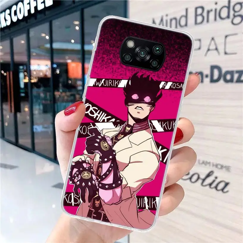 JoJo Adventure Killer Queen Soft Phone Case for Xiaomi Poco X6 X5 X4 Gt X3 Nfc F6 F5 Pro M5s M5 M4 M3 F4 F3 F2 F1 Capa Coque Cov