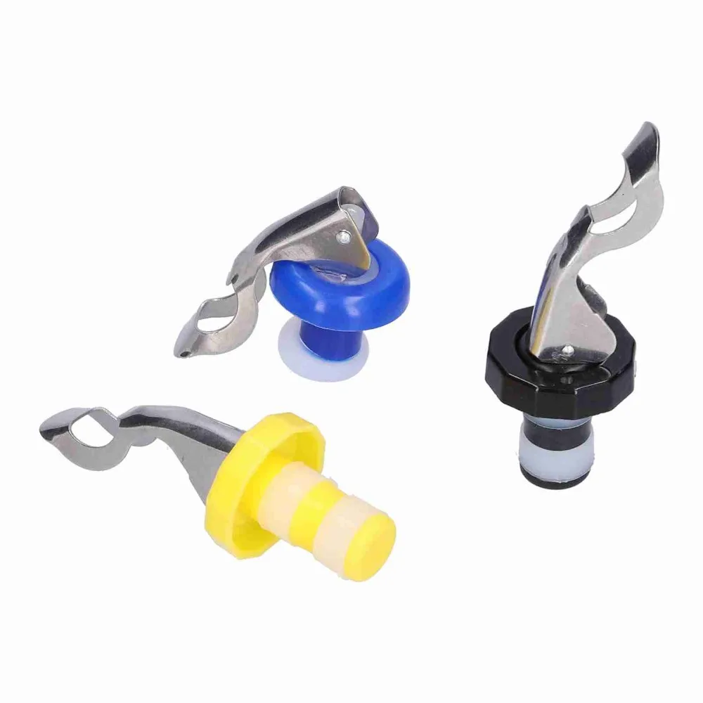 5pcs Silicone Wine Bottle Plug Manual Reusable Beverage Bottle Cork Expanding Plug Airtight Seal Vacuum Wine Stopper Champagne view 2