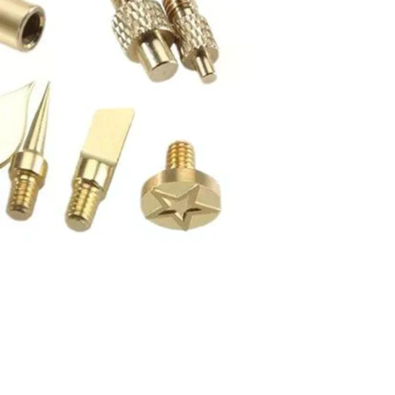 7/9/10Pcs Heat Insert Nut Iron Tip M2 M3 M4 M5 M6 M8 Brass Thread Embedded Kit Tool For Plastic 3D Printer Soldering Iron