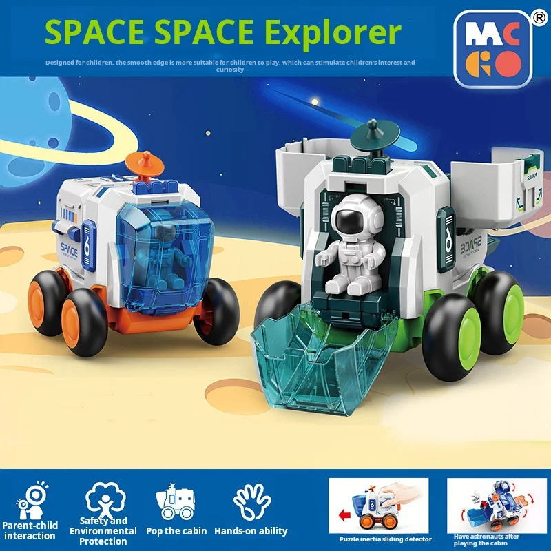 Children\'s Toy Car, Astronaut, Astronaut, Rocket Spacecraft, Detachable Boy Figurine Toy