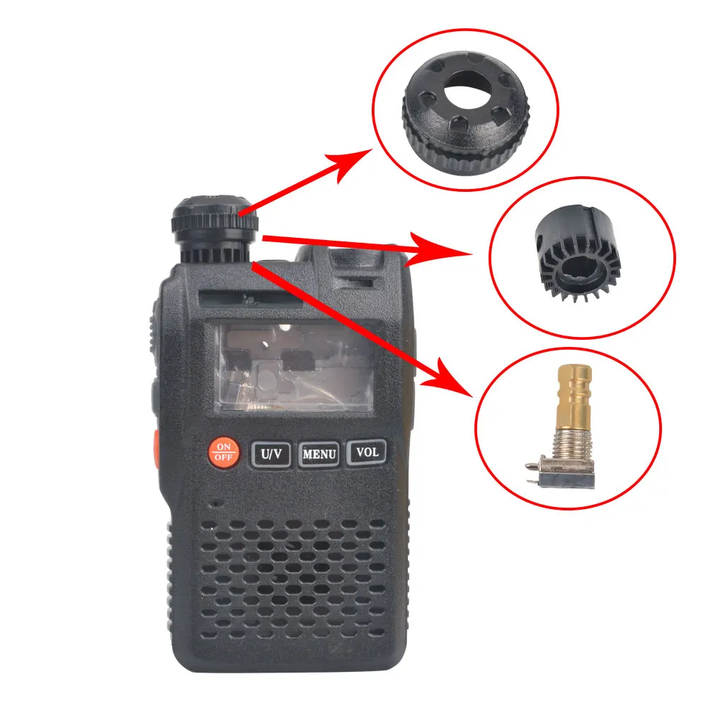 Baofeng Walkie Talkie UV-3R asli baru suku cadang pengganti Unit perumahan penutup Radio Unit