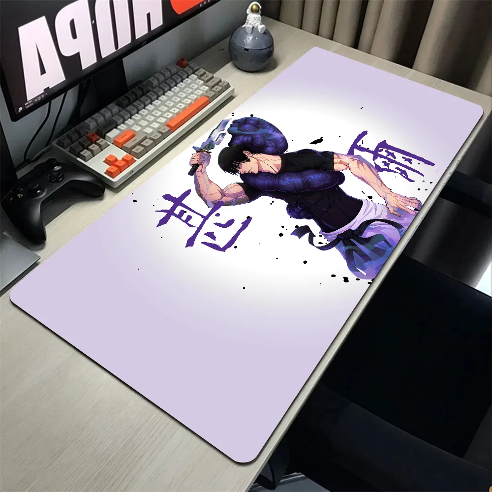 Anime J-Jujutsu Kaisen Fushiguro Toji Mousepad Mouse Mat Desk Mat With Pad gaming accessories Prime Gaming XXL Keyboard Pad