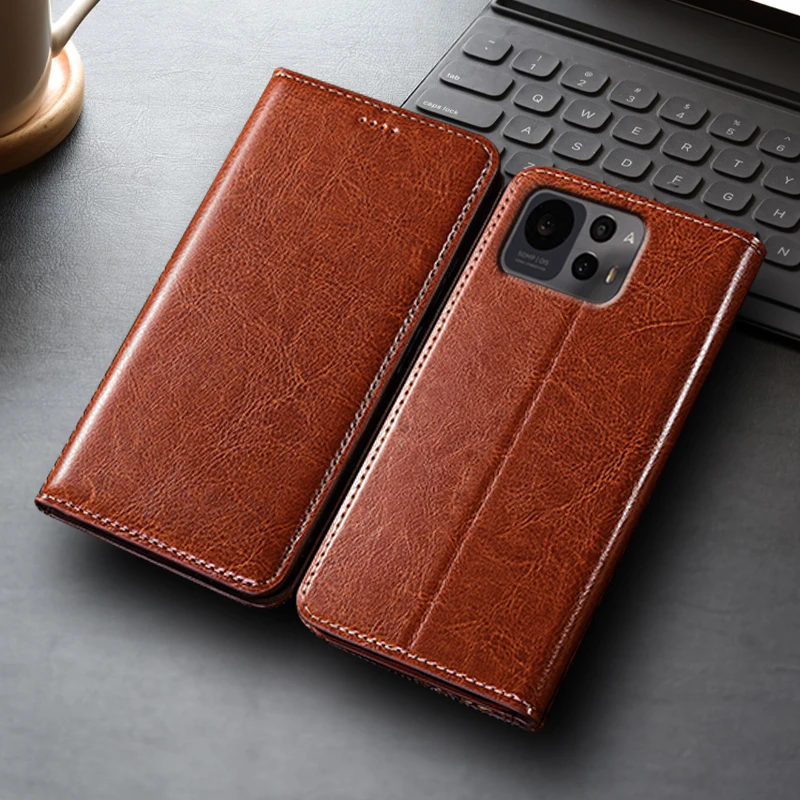 

Crazy Horse Genuine Leather Flip Case For Asus Rog Phone 3 5 5S 6 6D 7 8 9 Pro FE Ultimate Phone Cover Card Cases Scratch Proof