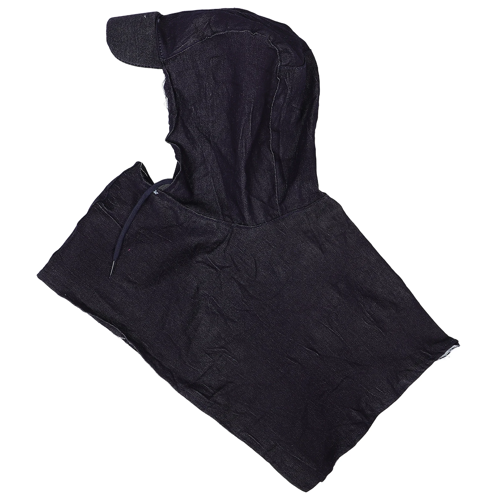 

Dust-proof Pullover Hood Denim Bucket Hat Large Size Durable Protection Fall Cap Adjustable Working Hat Cycling Headgear