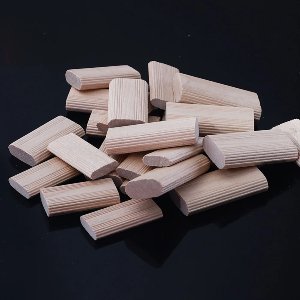 50/100Pcs Beech Wood Domino Tenons Joinery Plugs DIY Furniture Splicing Connectors Positioning Tool Block