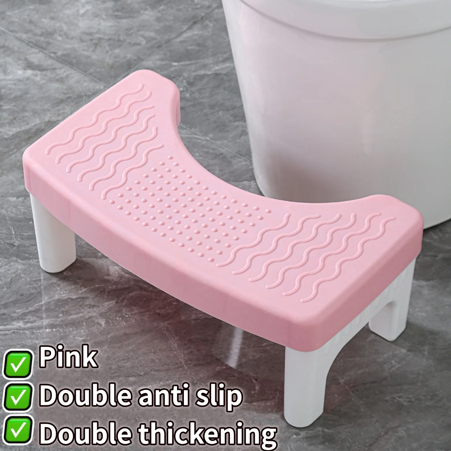 1pc Step Stool Home Use Thickened Toilet Squat Pit Artifact Adult Children Step Stool Sit Pregnant Women Step Toilet Accessories