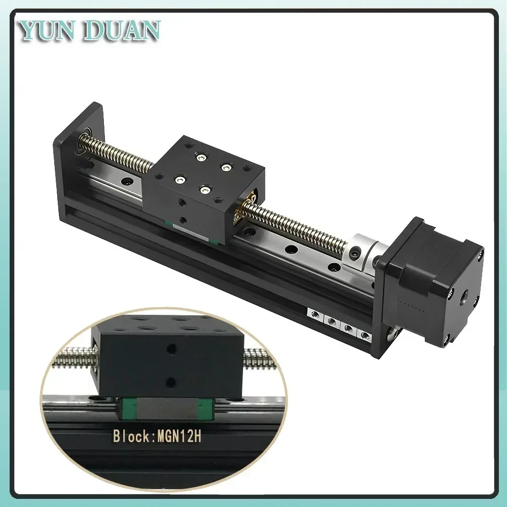 Mini Precision Stroke T-type Self Lock Sliding Table Drive Kit 50~400mm NEMA17 Closed Loop Integrated Machine CNC Router