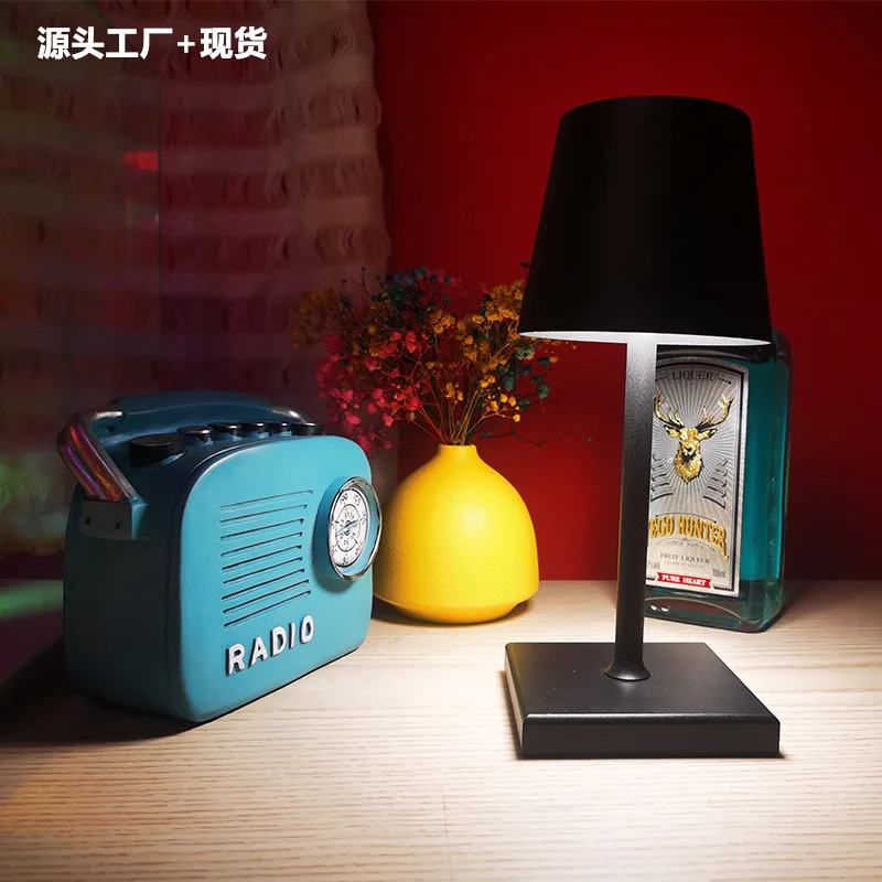 

Simple StyleledDecorative Atmosphere Small Night Light Three-Level Warm White Stepless Dimming American Style Table LampusbBar T