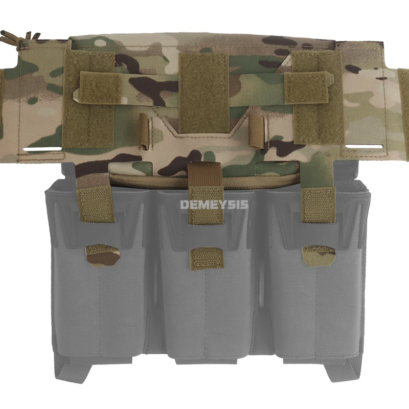 ハンティングベストポーチ 2層目アドミンポーチ タクティカル収納バッグ エアソフトベストプレートキャリアアクセサリー フロント収納コンパクトバッグ