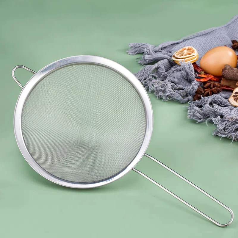Stainless Steel Fine Mesh Flour Sifter with Handle Baking Sieve Strainer for Kitchen Cake Cookie Making image 6