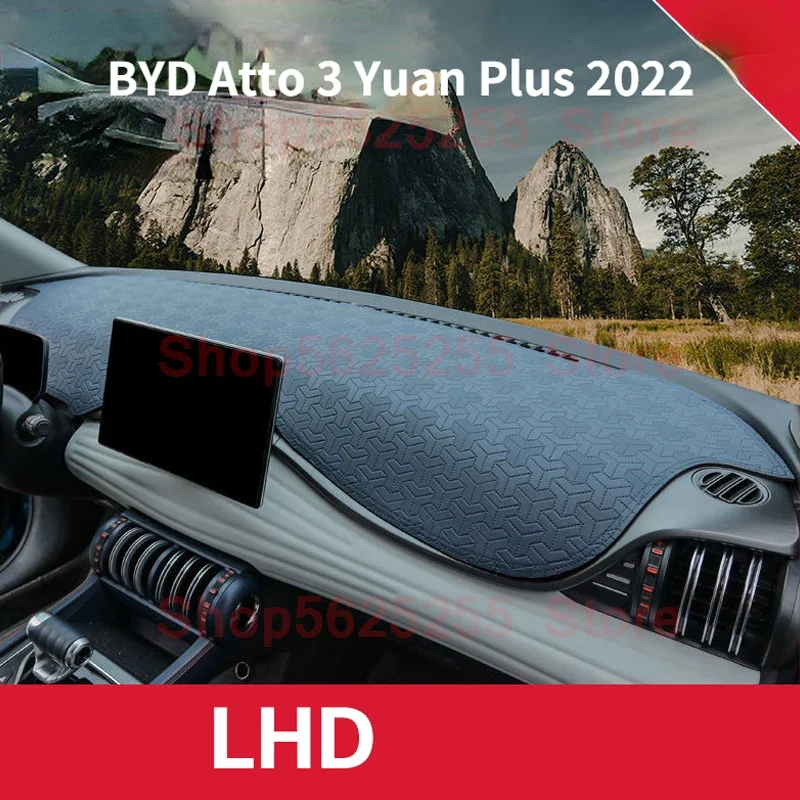 

Car Dashboard Cover Mat For BYD Atto 3 Yuan Plus 2022 2023 Right Hand Drive Dashmat Pad Dash Mat Covers Dashboard Accessories