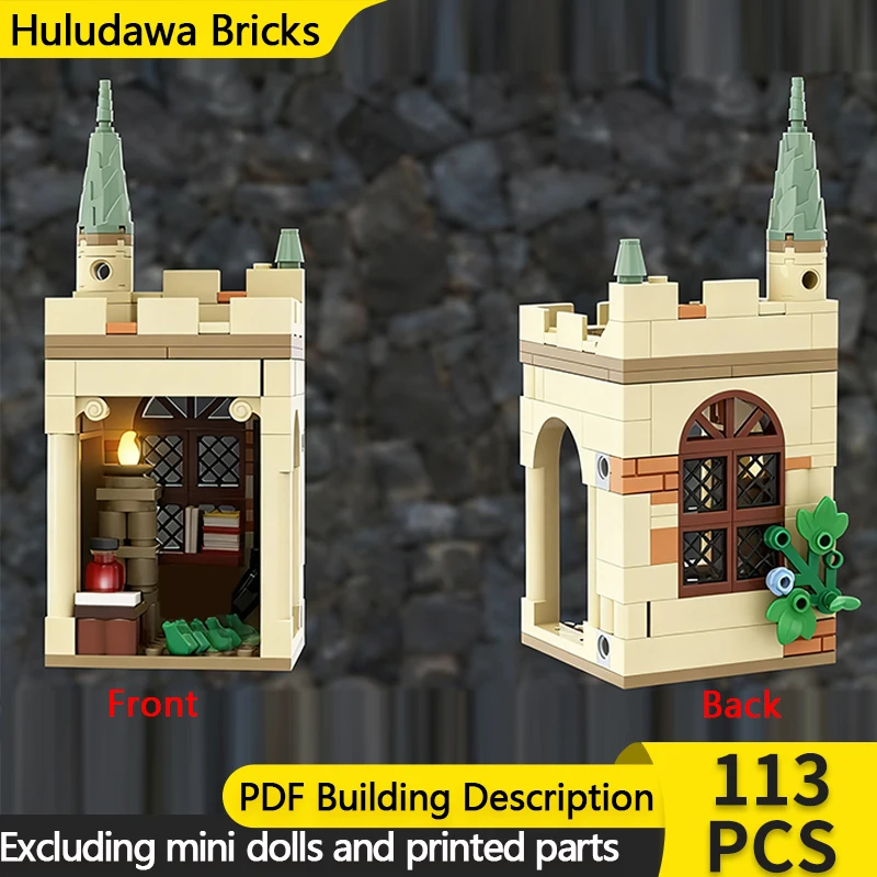 

Magical Movie Model MOC Building Bricks Village Corner Tower Modular Technology Children Holiday Gifts Assemble Toys Suit