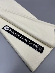 Luxury 5 Yards Nigerian 100% Cotton Polish Satin Embroidery Fabric High Quality Swiss Voile Lace Material For Men Dubai Style FS