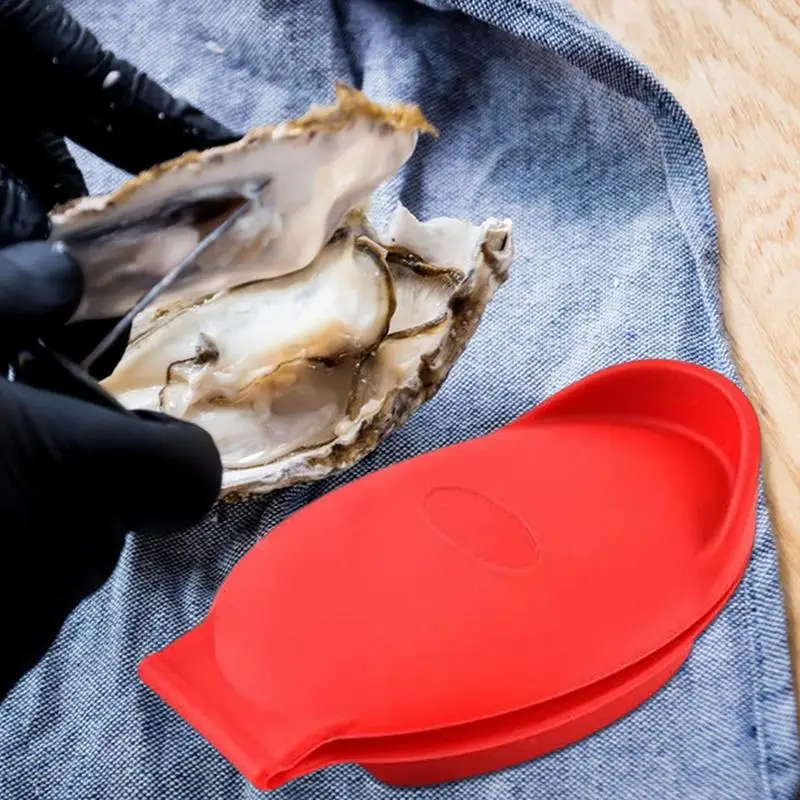 Seafood Silicone Oyster Clamp Safe Ergonomic Shellfish Shucker Easy Control Oyster Shucking Clamp Colorfast Seafood Tools For