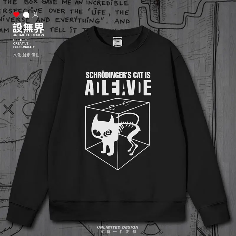 Schrodinger's Cat Chemistry and Physics mens hoodies streetwear printed hoodie sporting pullovers sports autumn winter clothes