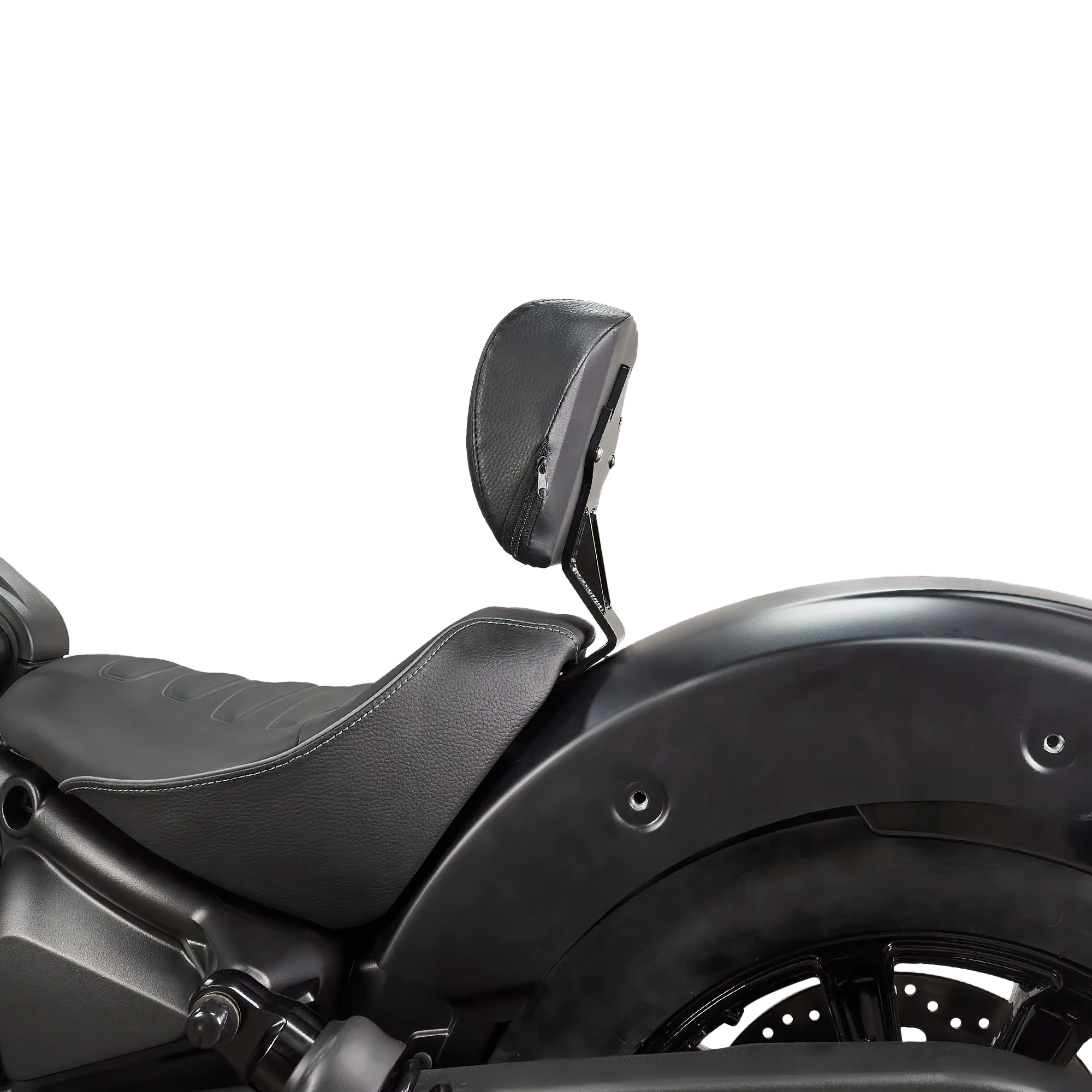 

Upgraded Bolt-on Front Driver Backrest for Indian Scout Sixty Bobber Classic - Thick Cushion Rider Back Support