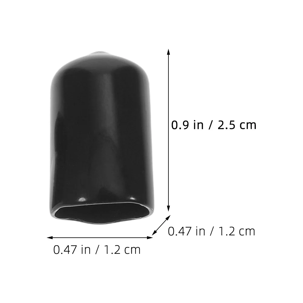 

80pcs Thread Protector Screw Cap 3.0mm 6.0mm 9.0mm 12mm Flexible Tube End Caps Furniture Metal Post Cover Rubber