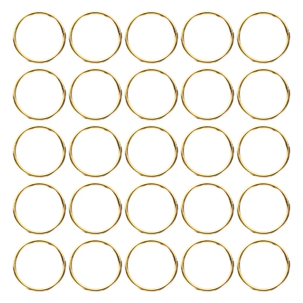 400 Piezas de Anillos de Acero Inoxidable para Llaves, Anillos Divididos para Manualidades, Joyería, Llavero, Coche, Oficina, Hogar
