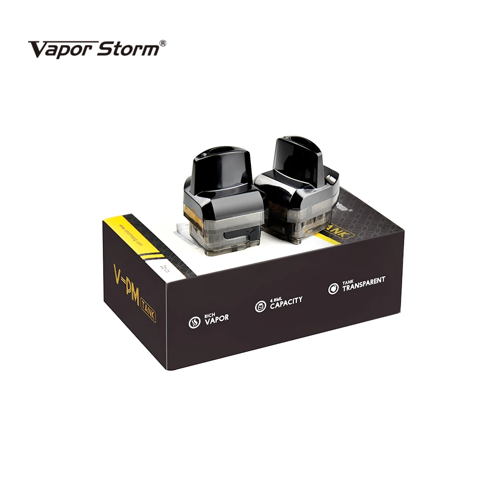 

Vapor Storm VPM40 40W Pod пустой картридж 4.8 мл сменный бак распылитель подходит для сетчатых катушек для Φ 40W Pod System Mod Kit