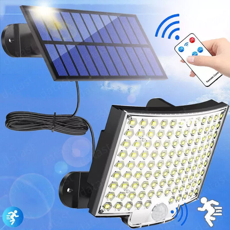 106 LED Solar Light Outdoor Motion Sensor IP65 Waterproof 120° Wide Angle Solar Wall Light for Home and Garden Yard Balcony