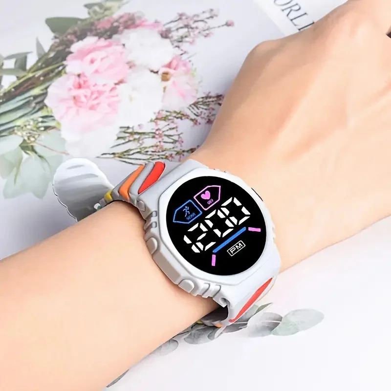 Colorful Silicone Band Electronic Watch - Fun Decorative Accessories for Boys and Girls - Great Holiday Or Birthday Gift