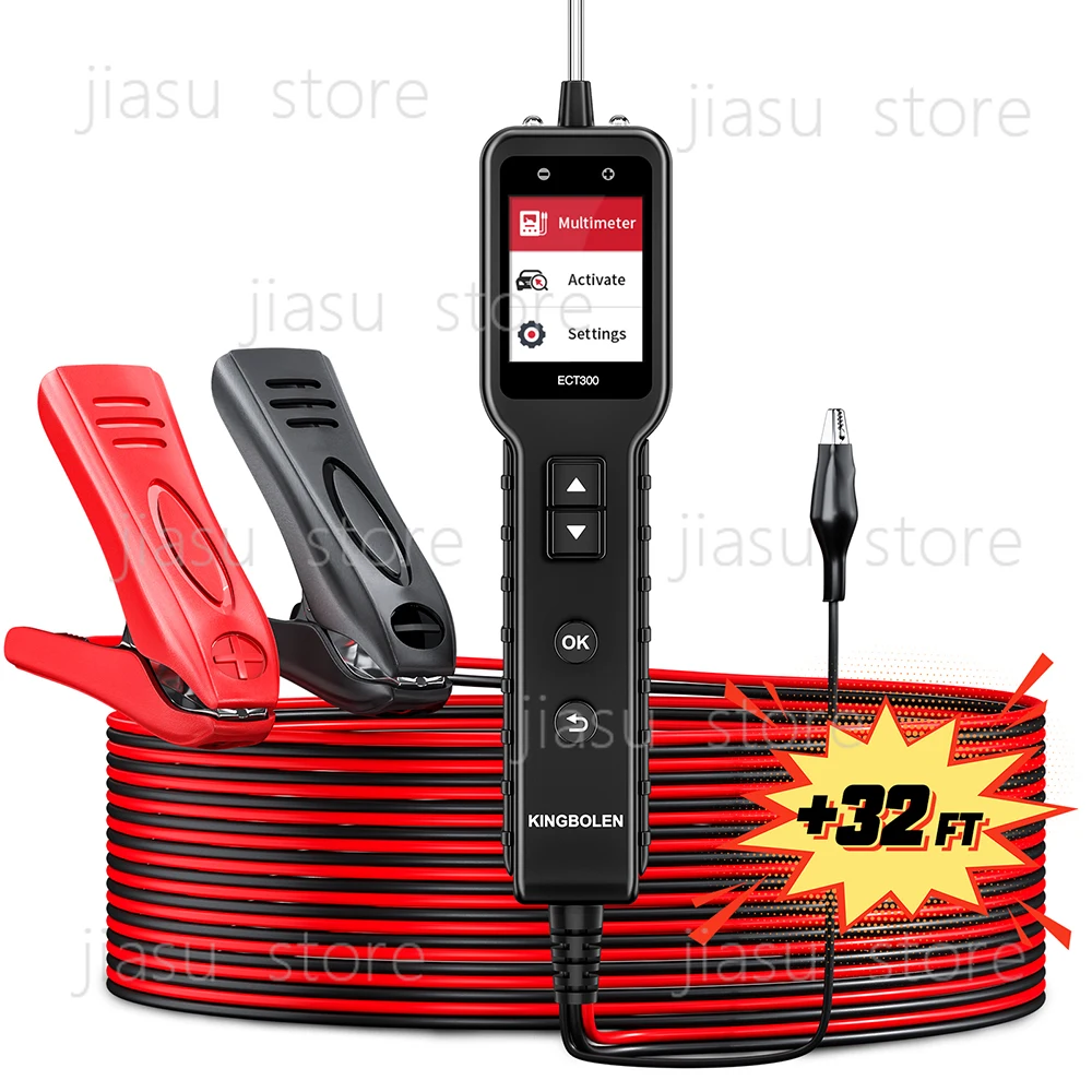 

New Arrival KINGBOLEN ECT300 Car Circuit Tester 12V 24V Car VoltageTest Power Probe Tester with 32FT Cable