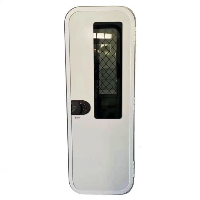 

Caravan Motorhome RV Aluminum Alloy Panel Entry Door with Password Lock Door