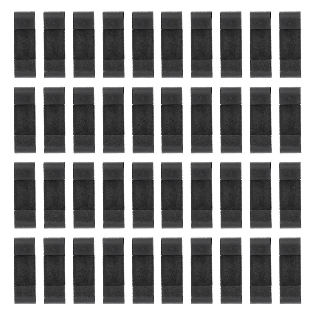 100Pcs Black Display Holder Bases Premium Plastic Floating Frame Display Stand Base Jewelry Rack Holder for Counters Cabinets