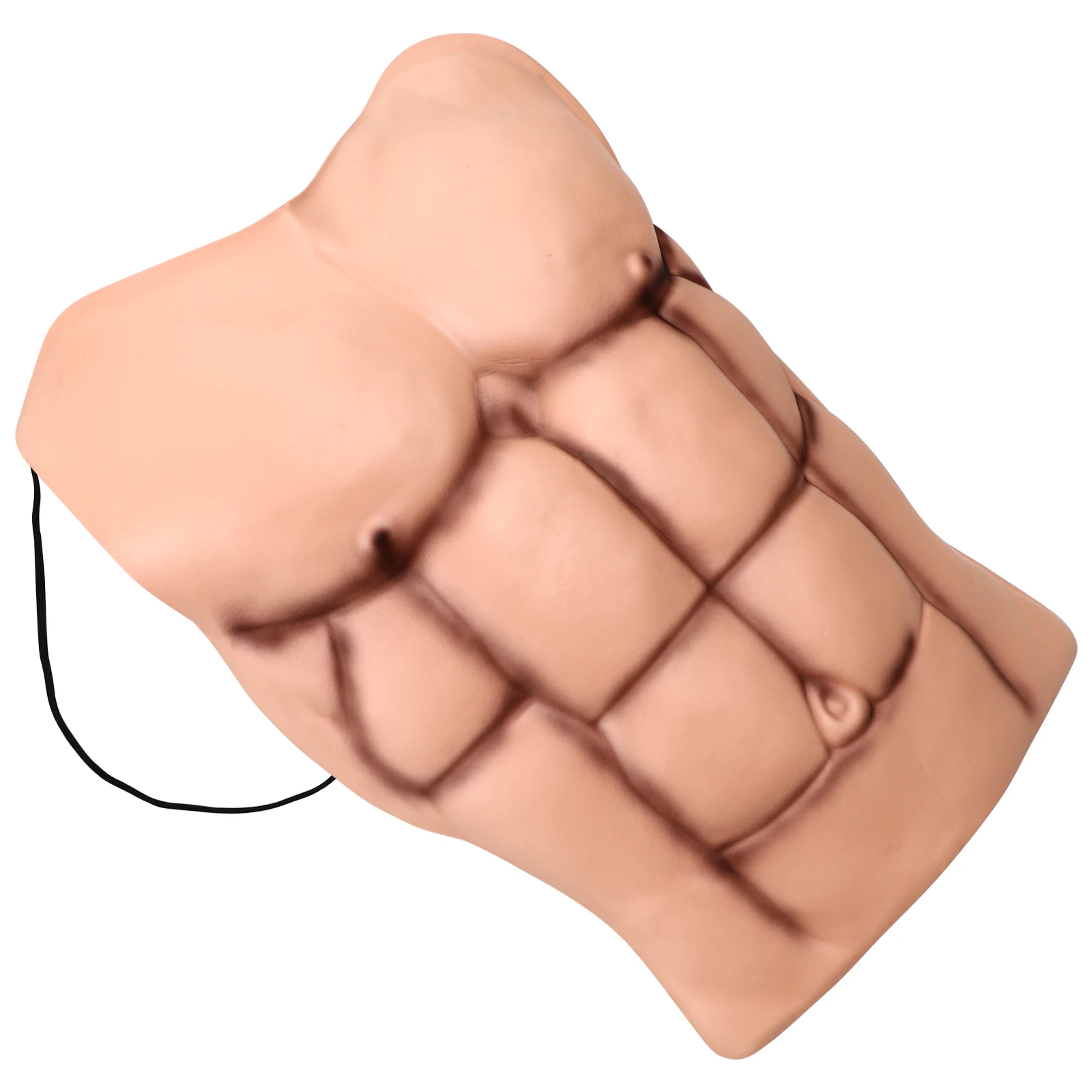 

5pcs 5 PCS Muscle Chest Halloween Fake Muscles Cosplay Mens Prop Male Plate Latex False