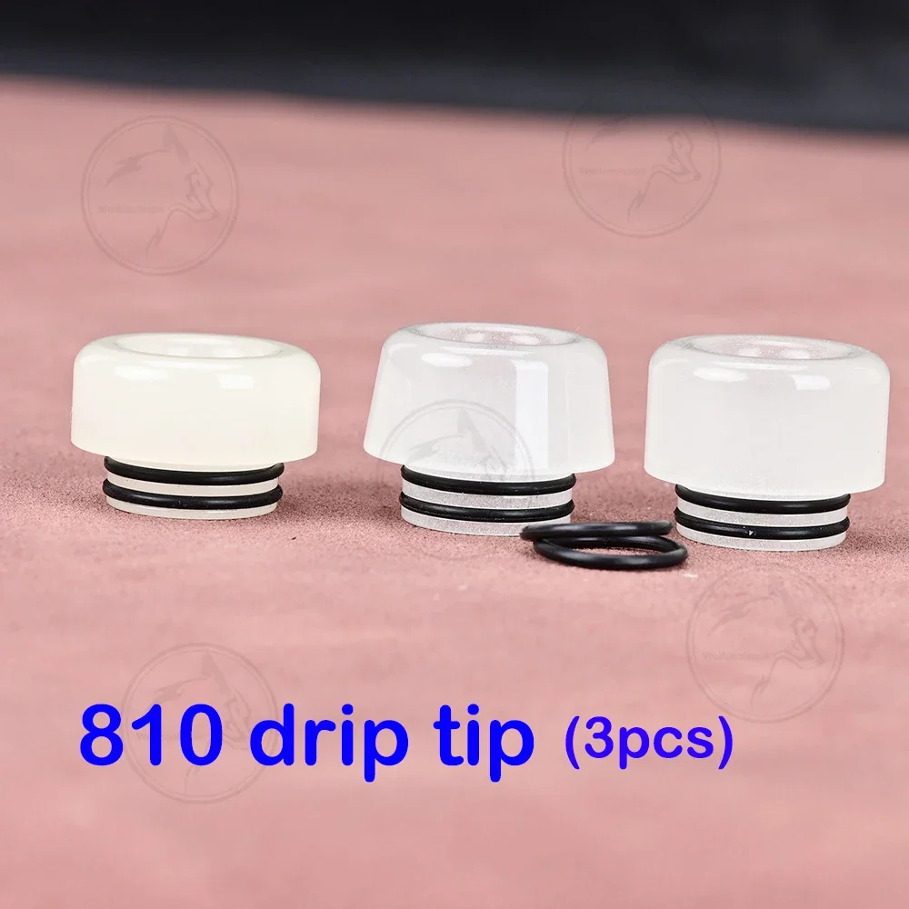 3pcs/box wolfcoolvape 810 drip tip 810 Drip Tips Drip tip mouthpiece Luminous color for Vapes Tanks rda rta rda