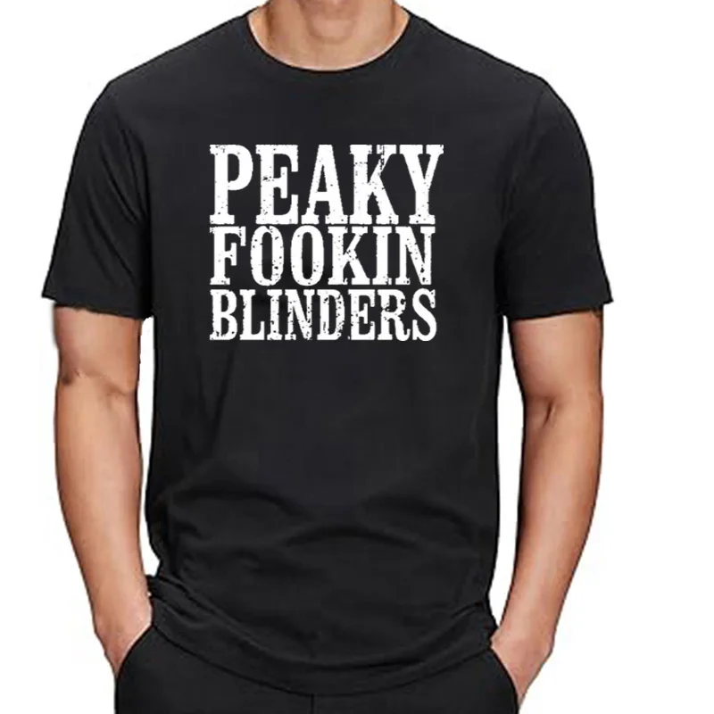 Male Tshirt Peaky Fookin Blinders T Shirt Men  Shelby Bros T-shirt  Style Peaky Blinder Retro Tee Shirt Homme