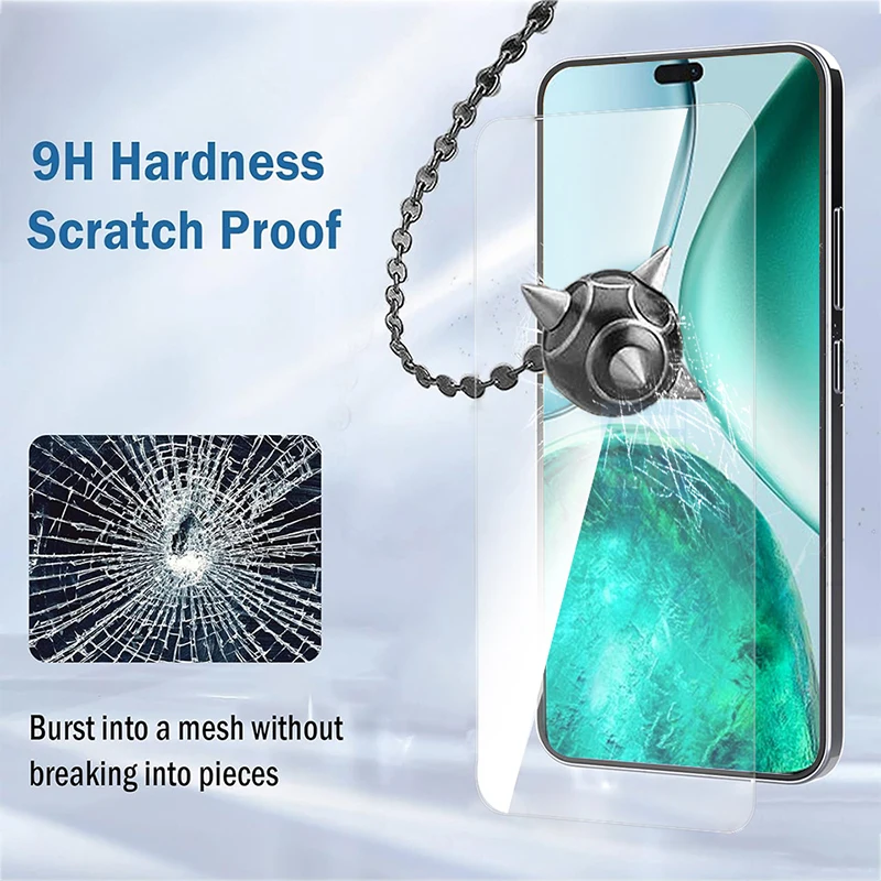 2-4 قطعة غطاء كامل واقي من الزجاج المقسى لهاتف Honor X8c X8b X8a X7d X7c X7b X7a X6c X6b X6a X6 X5b X5 Plus واقيات الشاشة