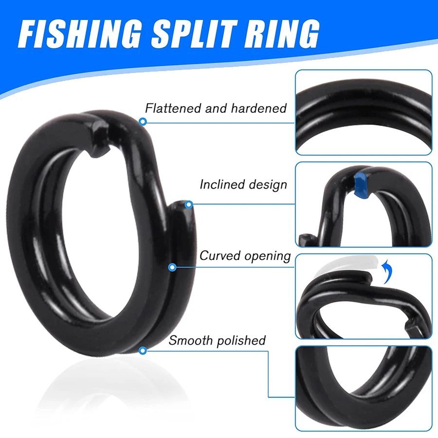 حلقات صيد سبليت من الفولاذ المقاوم للصدأ ، للخدمة الشاقة ، وصلات إغراء بالارض ، معالجة محطة مياه مالحة ، 50 *