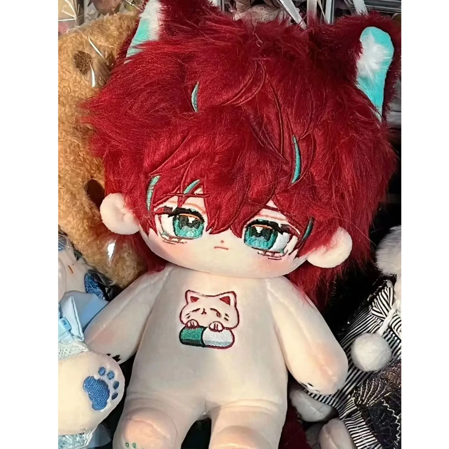 Em estoque 20cm jogo hipnose microfone-divisão rap batalha kannonzaka doppo plushie figura modelos mascote boneca brinquedos boneca com roupas