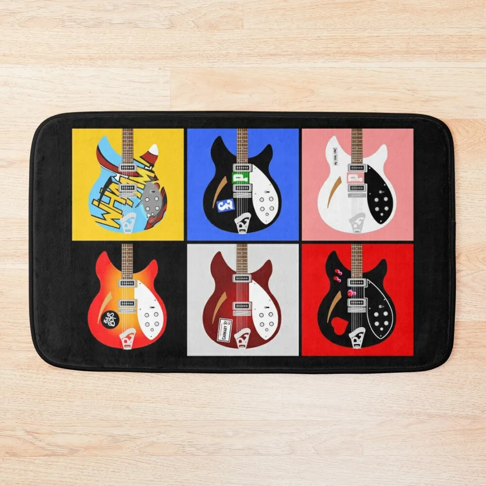 

Paul Weller's Rickenbacker 330 Guitar Collection Bath Mat Toilet Accessories Bathroom Kitchens Mat