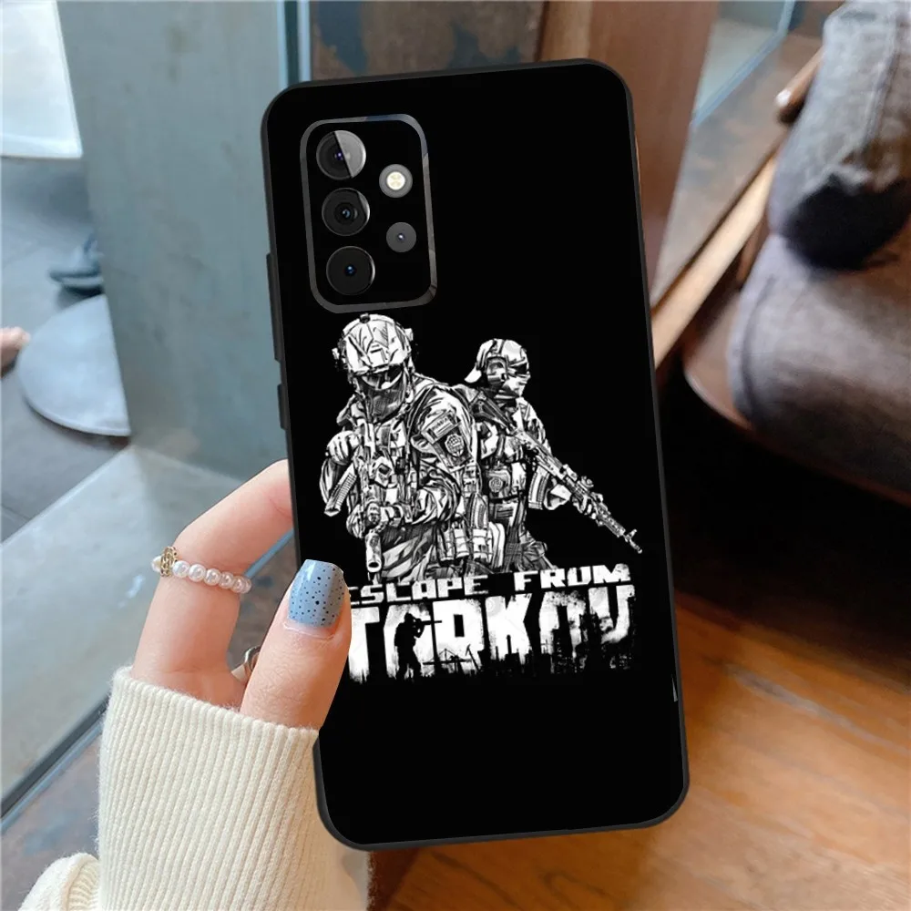 E-Escape From Tarkov Phone Case For SamsungS24,23,22,21,S20 ,Pro10,S30Plus,S9,20lite Ultra Black Cover