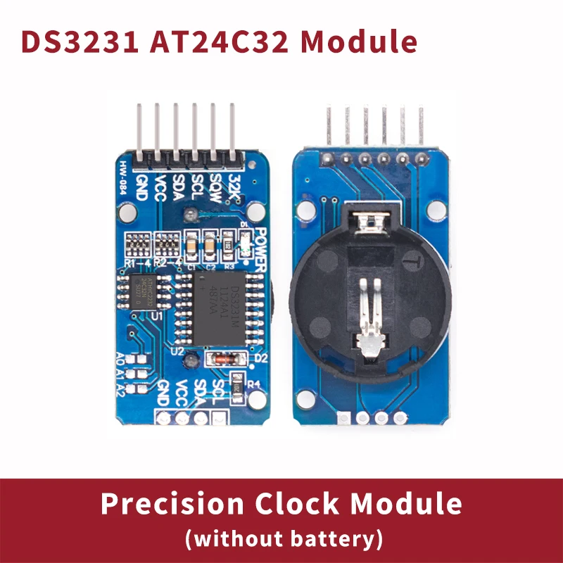 

High Precision Clock Module IIC Module Memory Module DS3231 AT24C32 I2C RTC without Battery