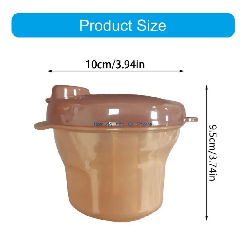 حاوية تخزين الرضع 19QF بتصميم دوار، موزع مسحوق الحليب سهل التنظيف لروتين التغذية المنظم #6