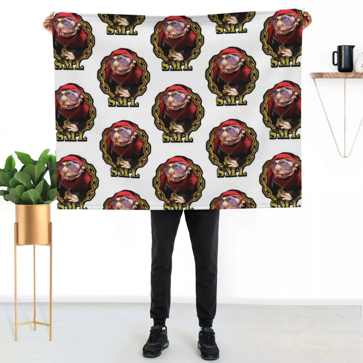 

Rapper Jeffy Throw Blanket No Pilling Soft Warm Blanket for Bed