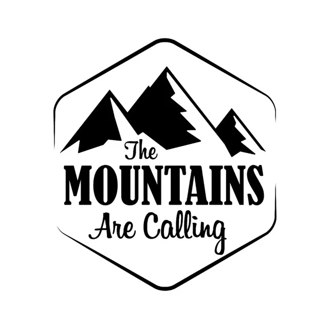 

14.3cm*15.8cm The MOUNTAINS Are Calling Exquisite Vinyl Car Sticker Vivid Window Decal