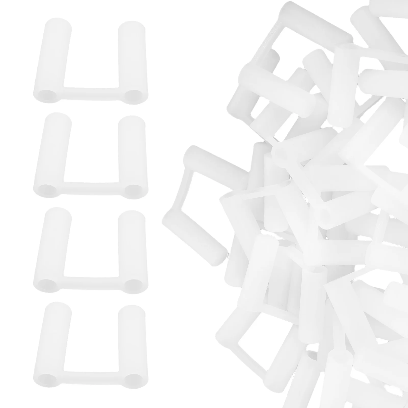 100 قطعة من أغطية المخرج المقاومة للأطفال، واقيات المكونات البلاستيكية البيضاء، أغطية أمان مقبس التدقيق للأطفال للمكتب المنزلي