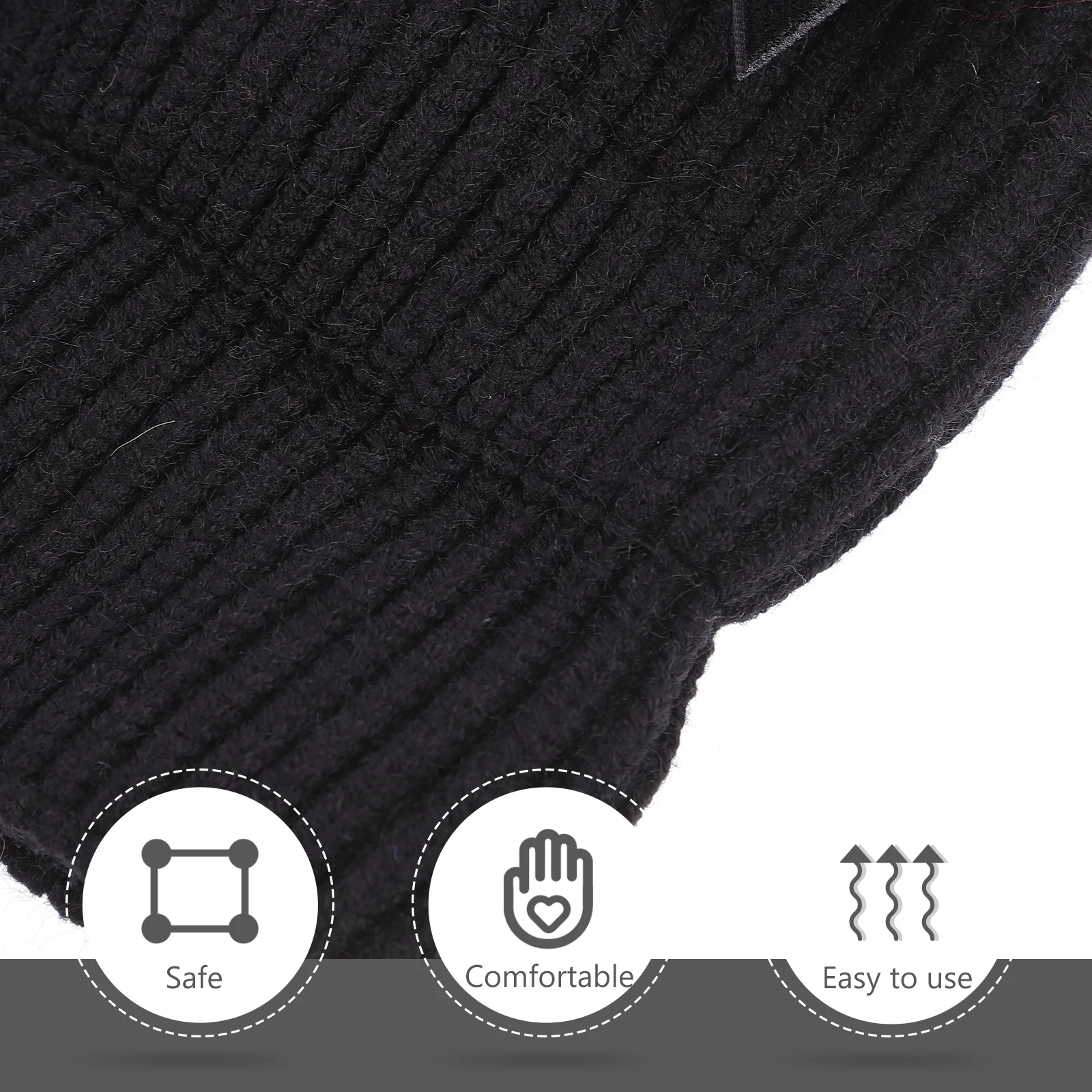 

1Pcs Children Warm Knitting Hat Adorable Bow Decorated Kids Knitted Cap for Cold Weather Soft Elastic Bright Color Matching