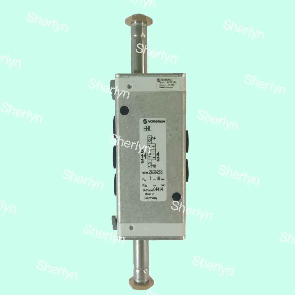 

2636265 Norcrown Herion Pilot Электромагнитный клапан, 2 положения, 5 ходов, двойное электрическое управление, резьба G1/4', оригинальный импортный