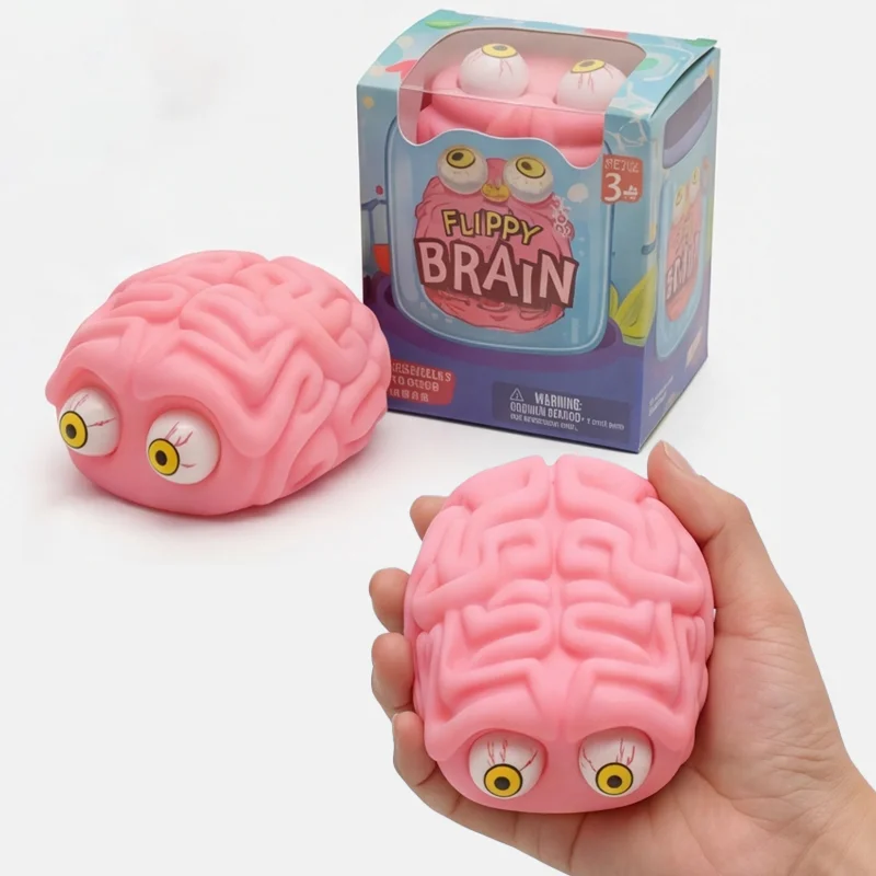 Anti Stress Flippy Brain Squishy Eye Popping Squeeze Fidget Toy Cool Stuff  Anxiety Relief Toy For  Adult