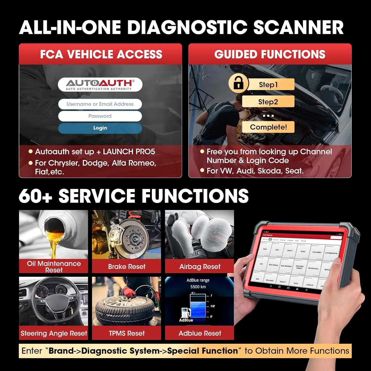LAUNCH X431 PRO5 SmartLink Car Diagnostic Tools J2534 Programming Auto OBD2 Scanner Diagnosis Automotive Tool PK X-431 V+ PRO3