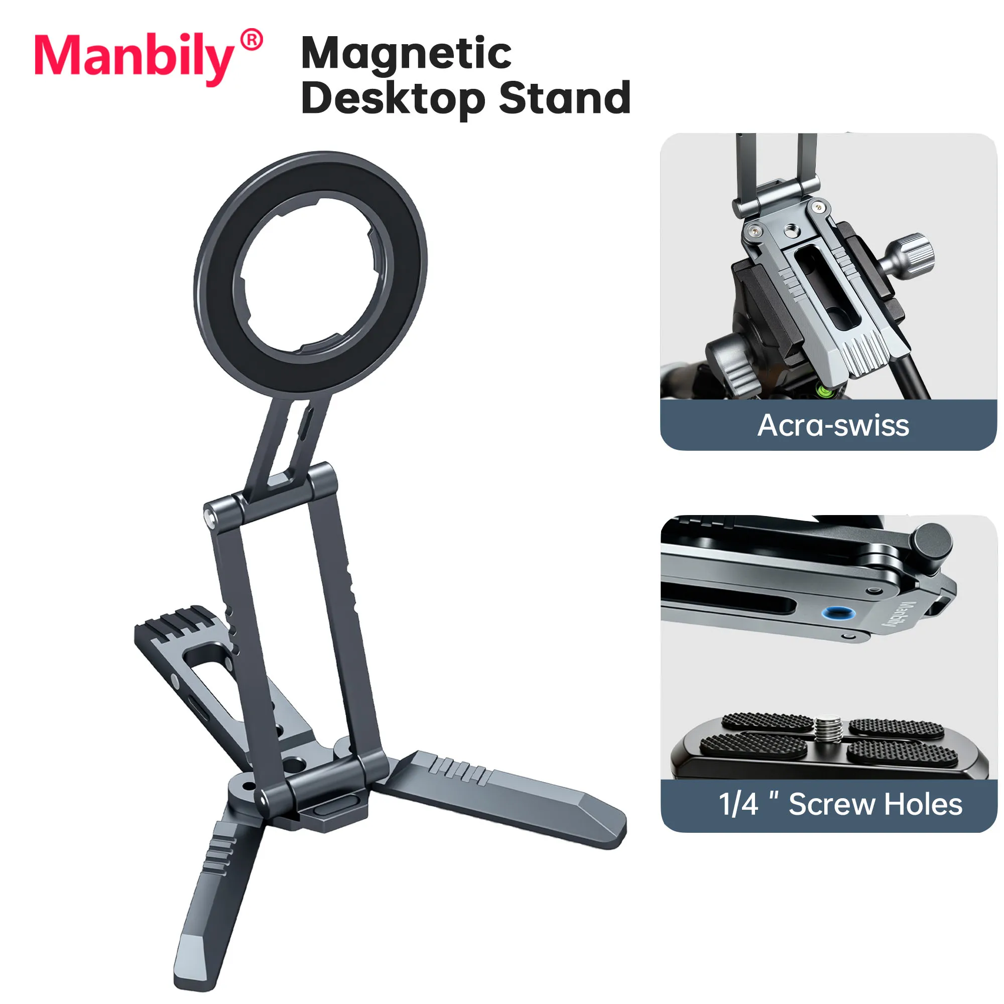 support-de-telephone-portable-pliable-magnetique-en-aluminium-manbily-mini-trepied-de-bureau-pour-smartphone-support-pour-video-et-selfie
