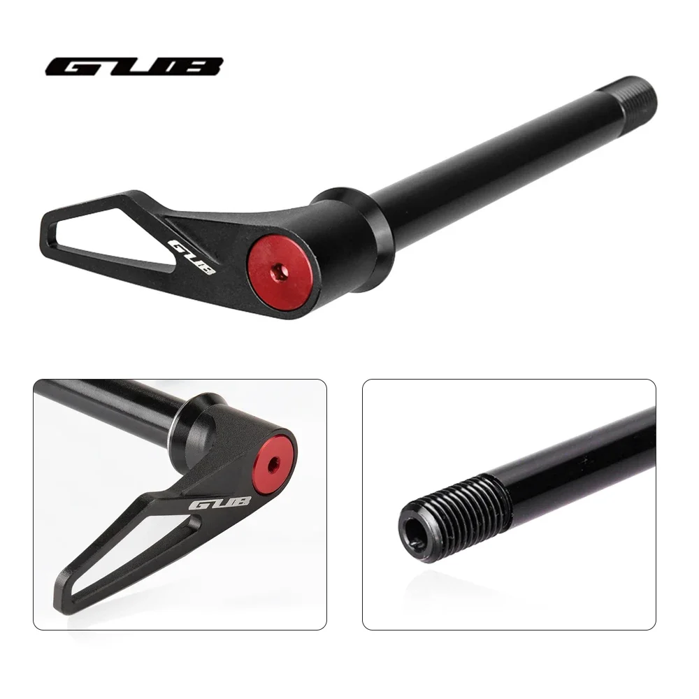 GUB 12/15mm Front Rear Bike Shaft Thru Axle Rod for MTB Road Bicycle Wheel Hub Fork 12x100 12x142 12x148 15 x100 15x110mm Boost