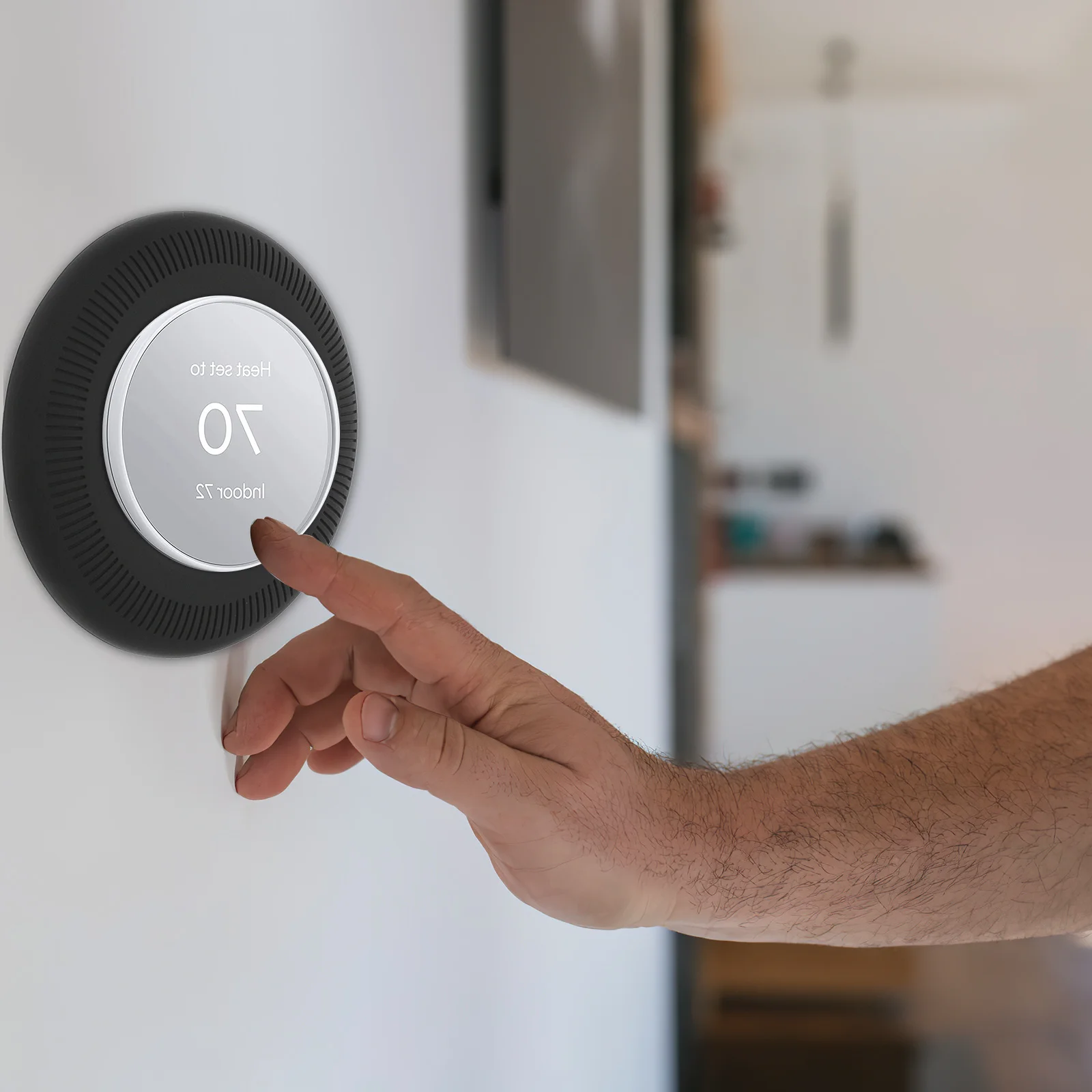 لوحة حائط ترموستات كبيرة من السيليكون، غطاء لمس ناعم، سهل التركيب، ملحقات ترموستات، إمداد لاسلكي