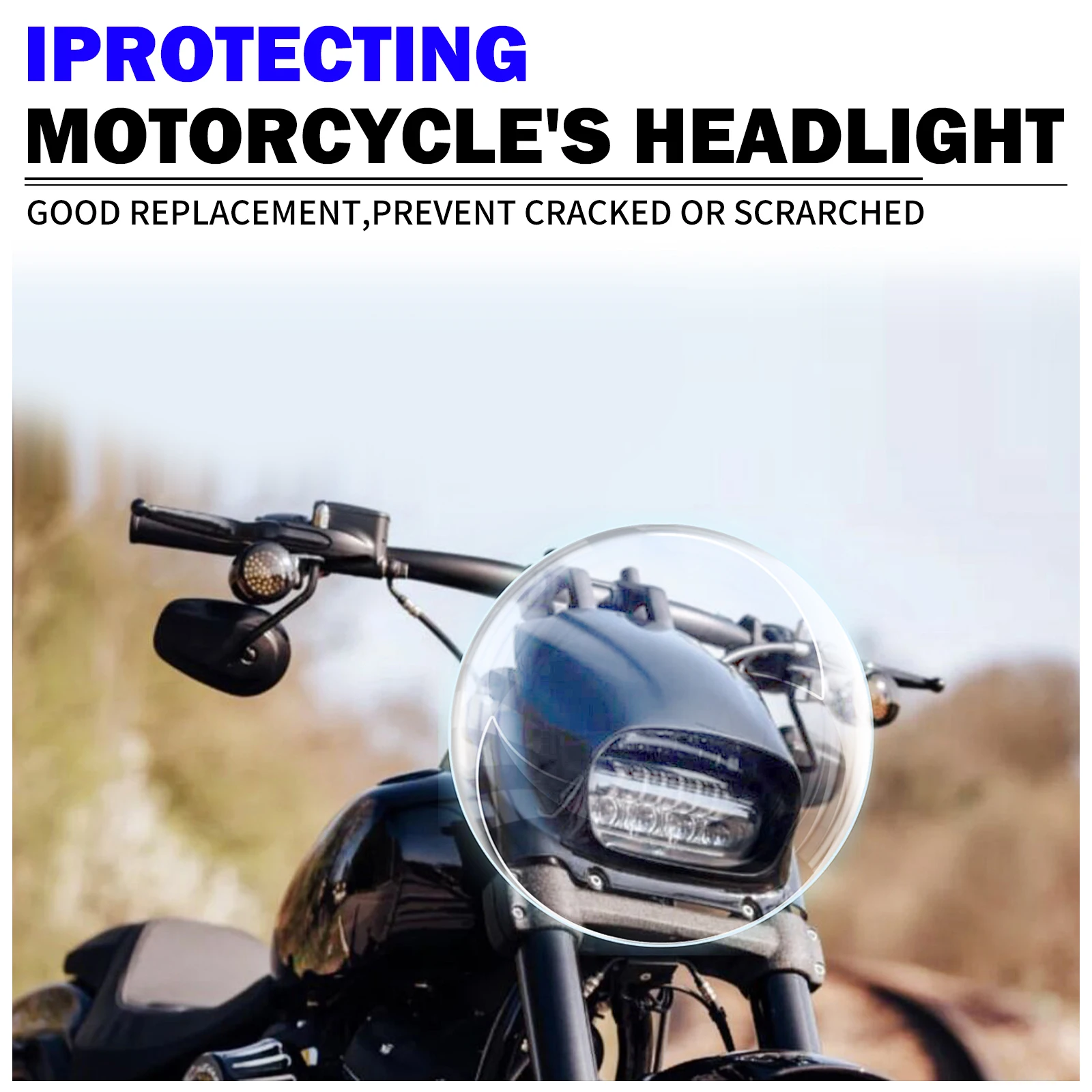 Motorcycle Headlamp Fairing Cowl Cover Front Windscreen Headlight Cover For Harley Softail Fat Bob FXFB FXFBS 2018-2023 Black